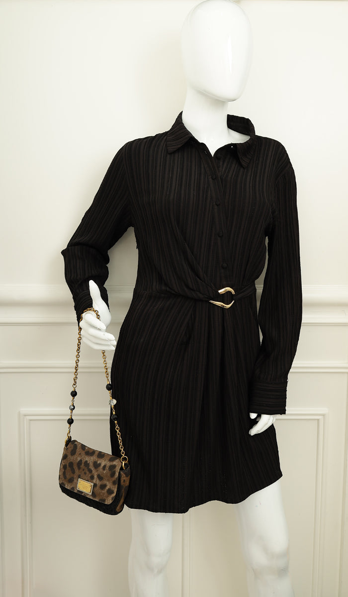 Dolce & Gabbana Brown Leopard Print Clutch Bag-Dolce & Gabbana-THE CLOSET