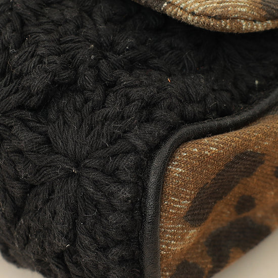 Dolce & Gabbana Brown Leopard Print Clutch Bag-Dolce & Gabbana-THE CLOSET