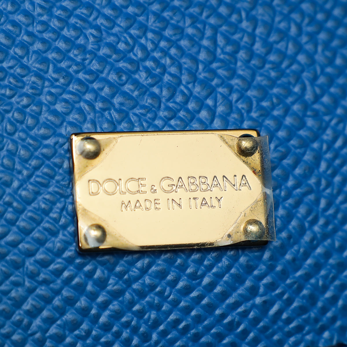 Dolce & Gabbana Azur Blue Sicily Dauphine Large Flap Bag