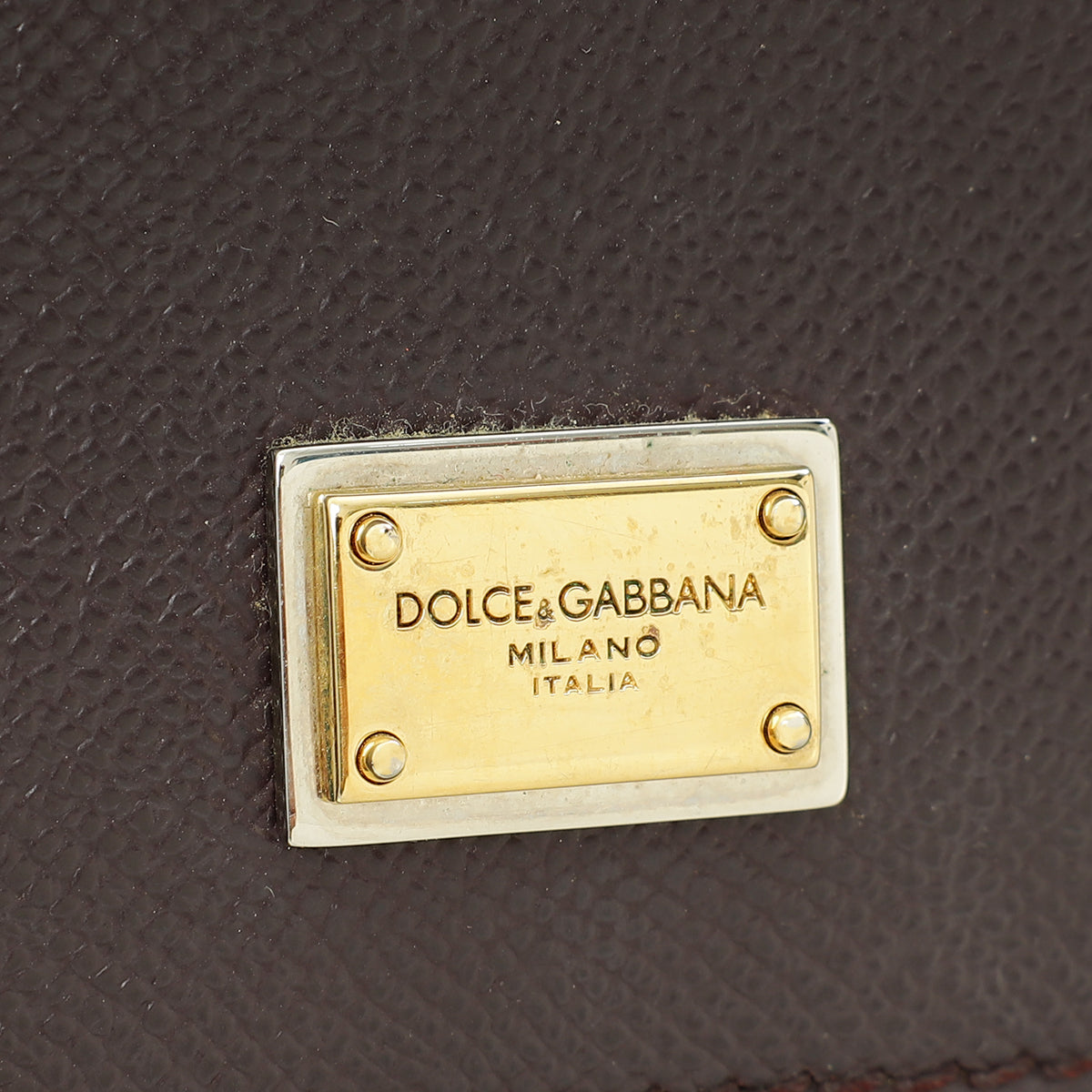 Dolce & Gabbana Burgundy Sicily Dauphine Medium Bag