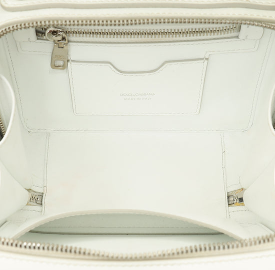 Dolce & Gabbana White 3.5 Top-Handle Bag-Dolce & Gabbana-THE CLOSET