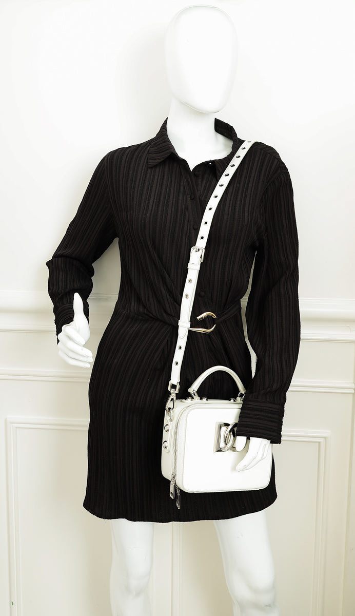 Dolce & Gabbana White 3.5 Top-Handle Bag-Dolce & Gabbana-THE CLOSET