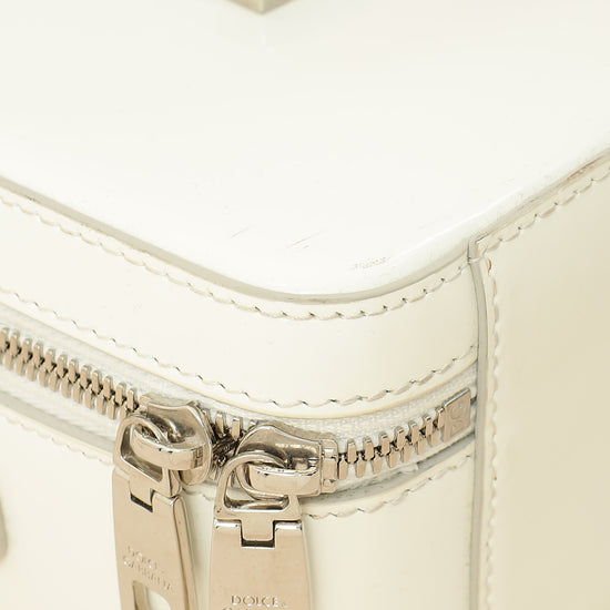 Dolce & Gabbana White 3.5 Top-Handle Bag-Dolce & Gabbana-THE CLOSET