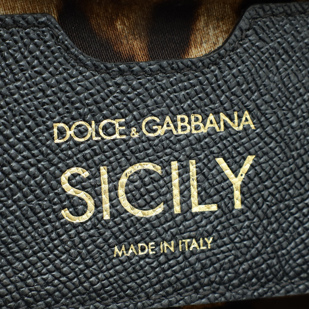 Dolce & Gabbana Black Dauphine Sicily Small Bag