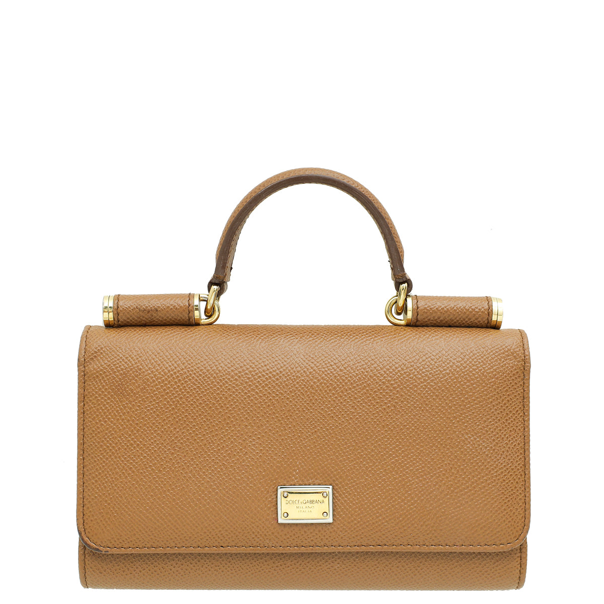 Dolce & Gabbana Brown Dauphine Sicily Von Bag-Dolce & Gabbana-THE CLOSET