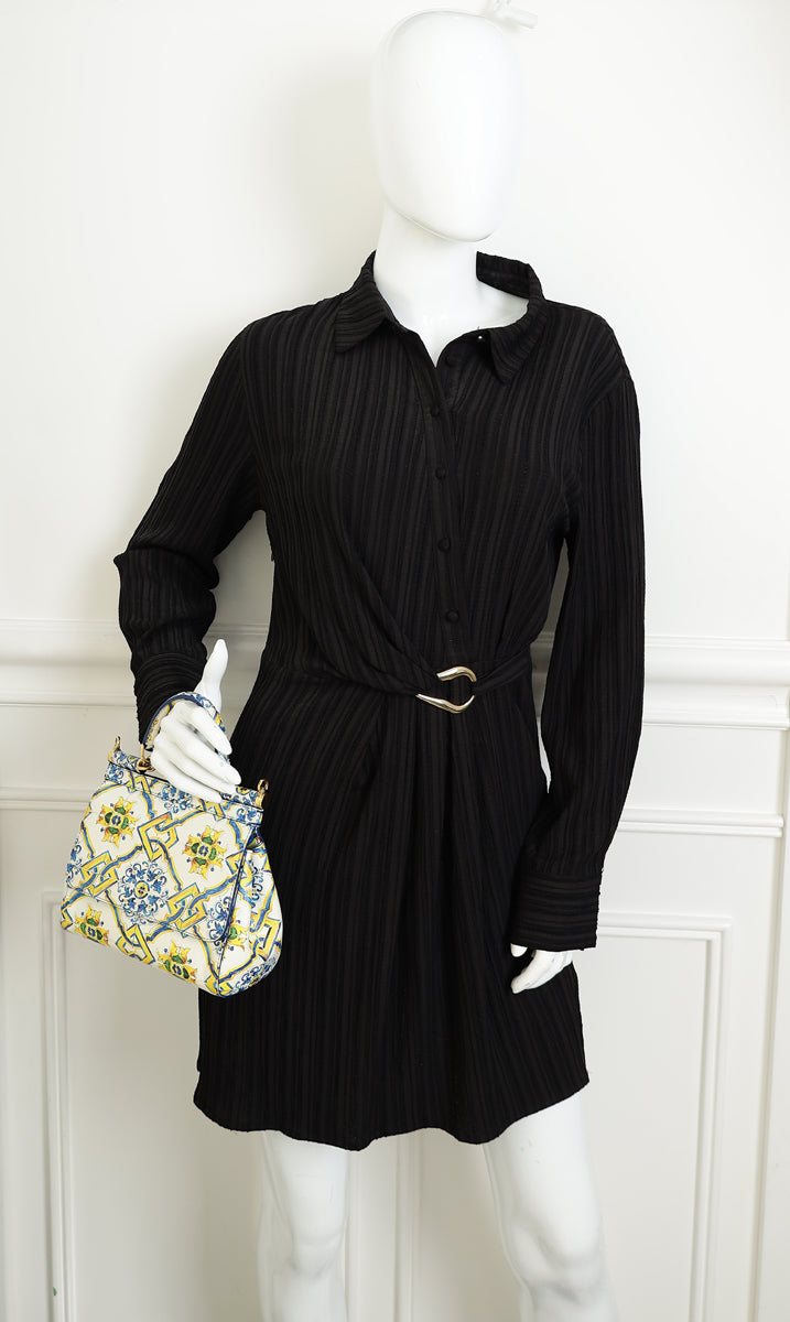 Dolce & Gabbana Multicolor Majolica Print Sicily Small Bag