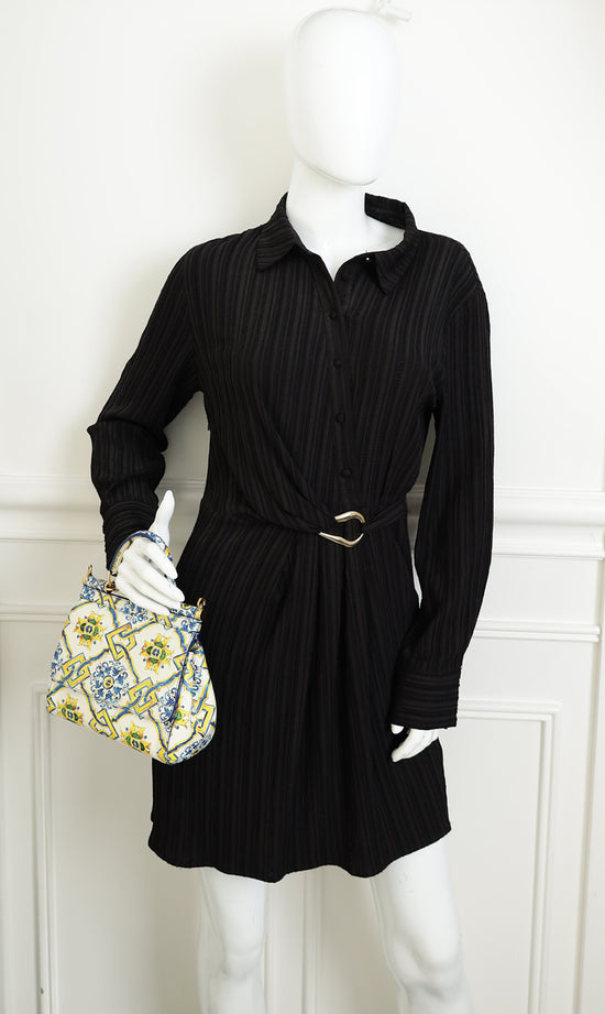 Dolce & Gabbana Multicolor Majolica Print Sicily Small Bag