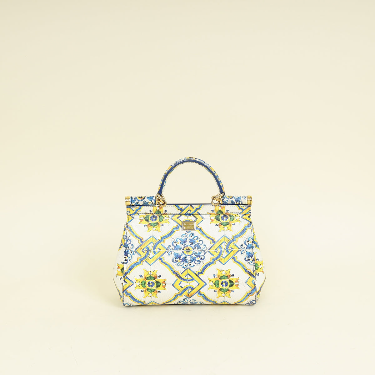 Dolce & Gabbana Multicolor Majolica Print Sicily Small Bag