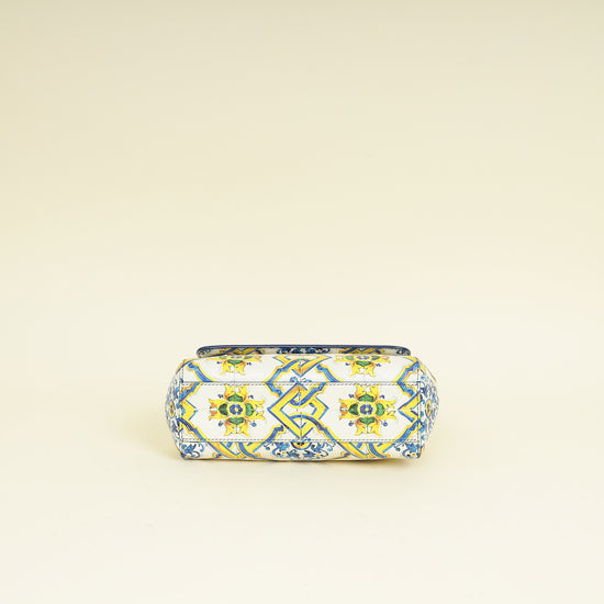 Dolce & Gabbana Multicolor Majolica Print Sicily Small Bag