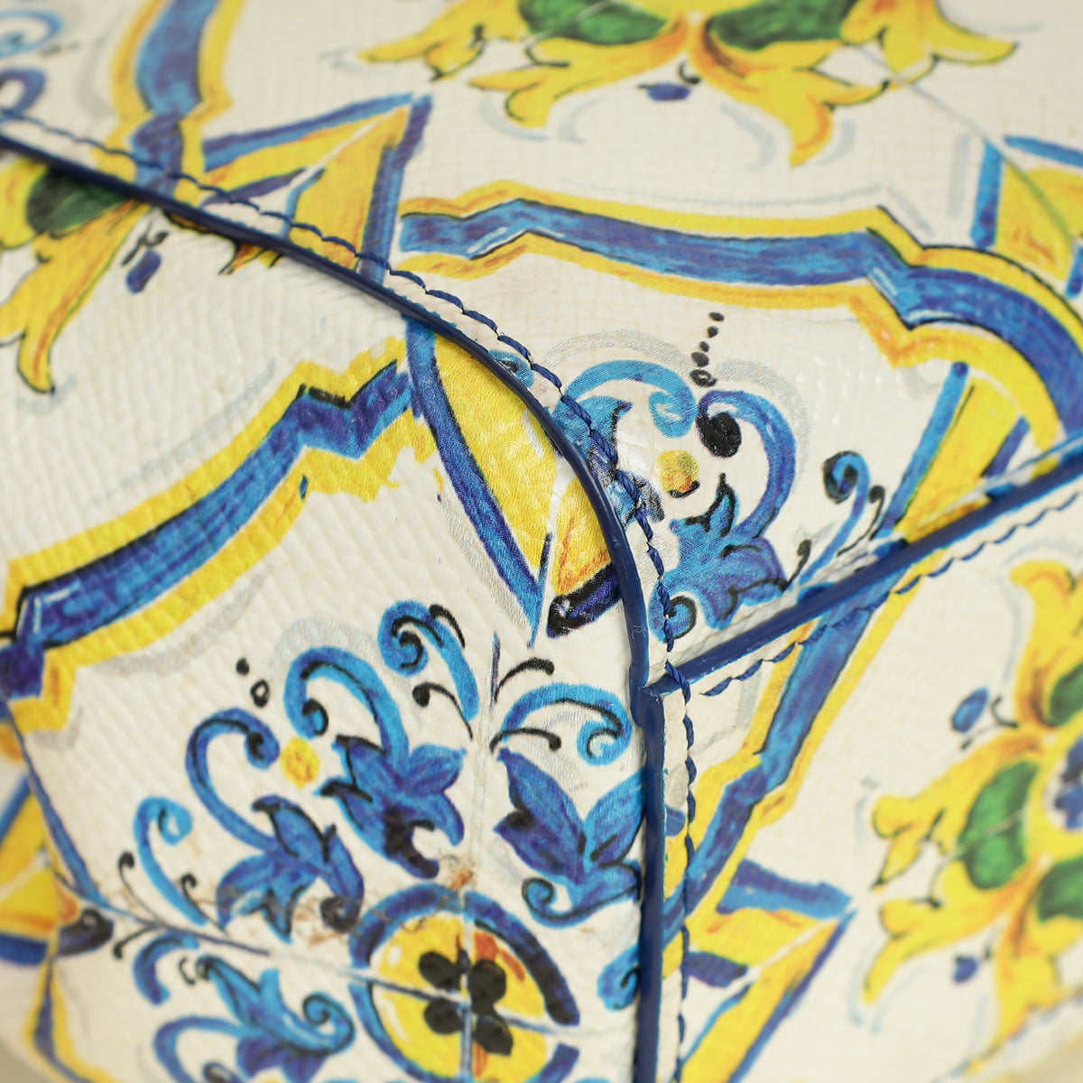 Dolce & Gabbana Multicolor Majolica Print Sicily Small Bag