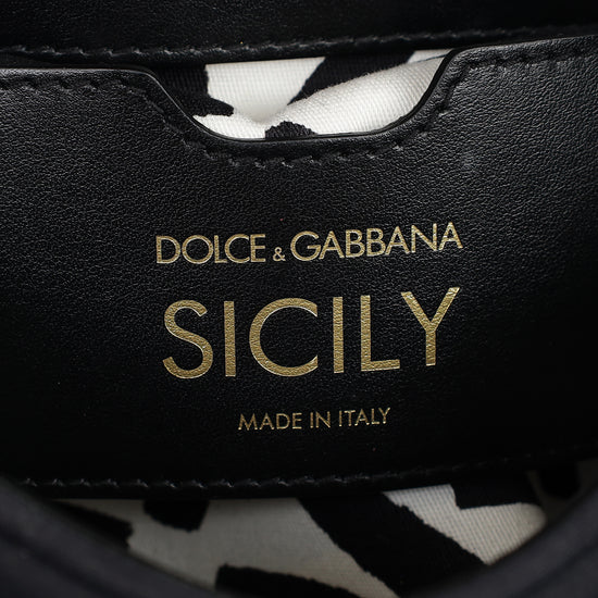 Dolce & Gabbana Black Neoprene Sicily Small Bag-Dolce & Gabbana-THE CLOSET