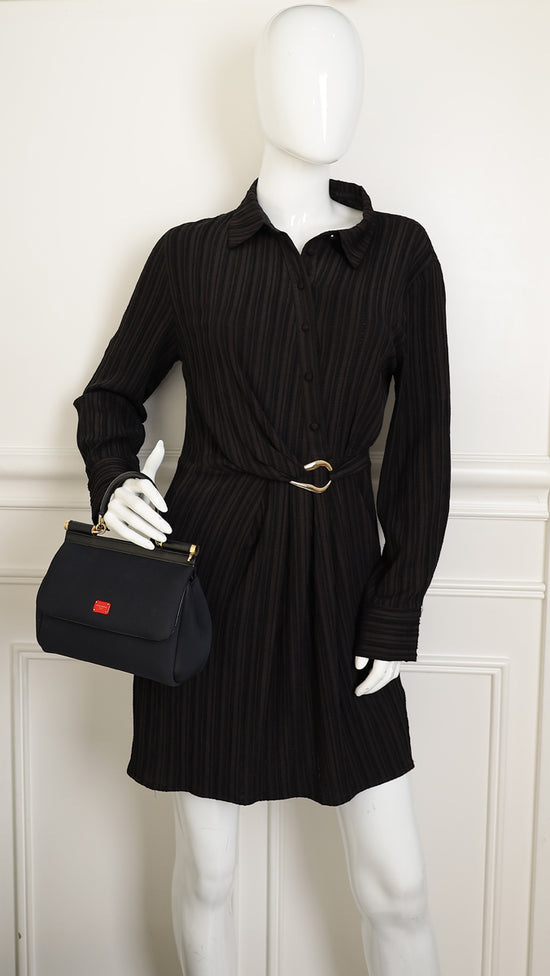 Dolce & Gabbana Black Neoprene Sicily Small Bag-Dolce & Gabbana-THE CLOSET