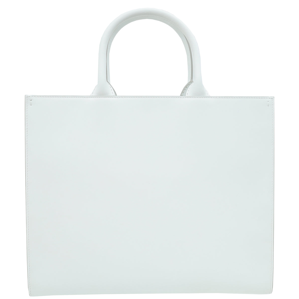 Dolce & Gabbana White Daily Logo Medium Tote Bag-Dolce & Gabbana-THE CLOSET