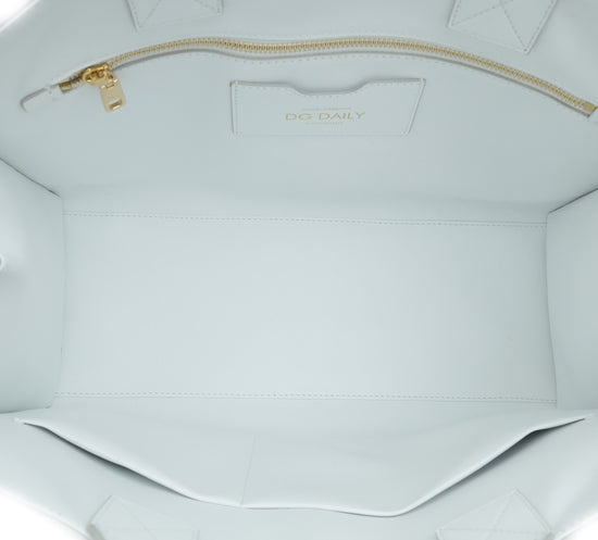 Load image into Gallery viewer, Dolce &amp;amp; Gabbana White Daily Logo Medium Tote Bag
