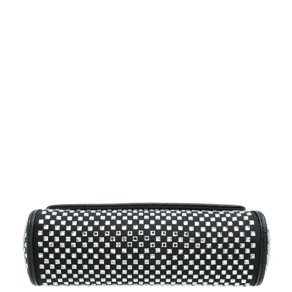 Dolce & Gabbana Black Sicily Crystal Embellished Top Handle Small Bag