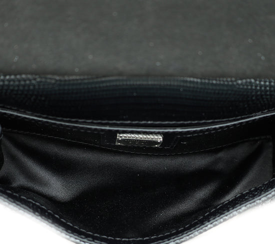 Load image into Gallery viewer, Dolce &amp;amp; Gabbana Black Sicily Crystal Embellished Top Handle Small Bag
