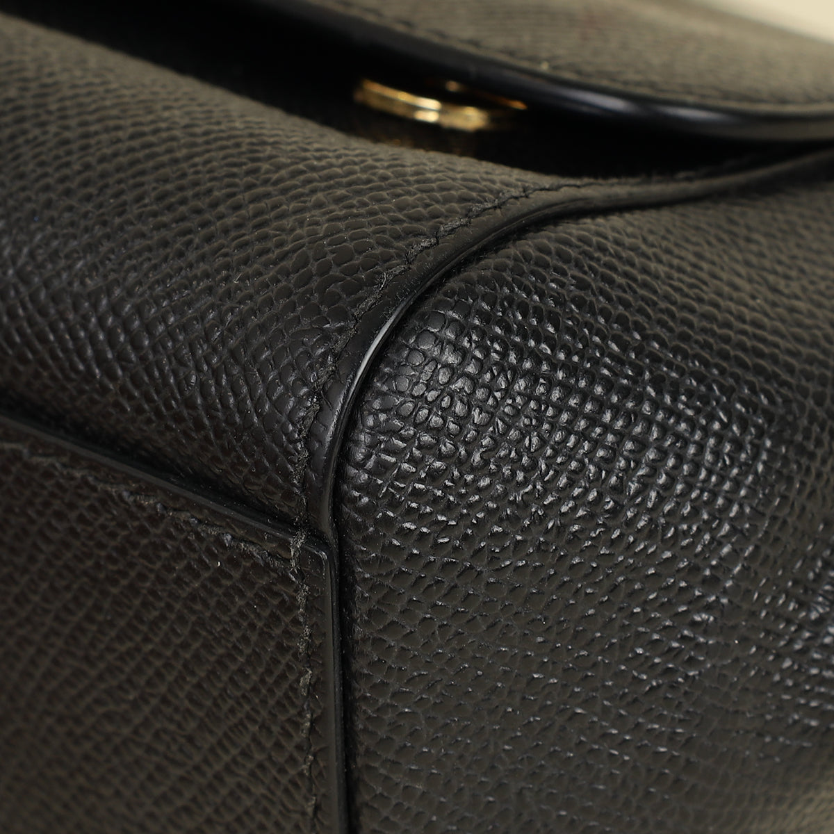 Dolce & Gabbana Black Dauphine Sicily Micro Bag-Dolce & Gabbana-THE CLOSET