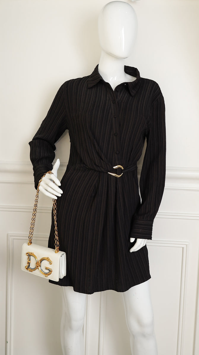 Dolce & Gabbana White DG Girl Phone Chain Bag-Dolce & Gabbana-THE CLOSET