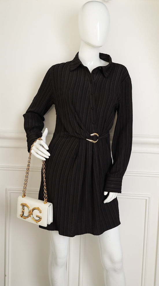 Dolce & Gabbana White DG Girl Phone Chain Bag-Dolce & Gabbana-THE CLOSET