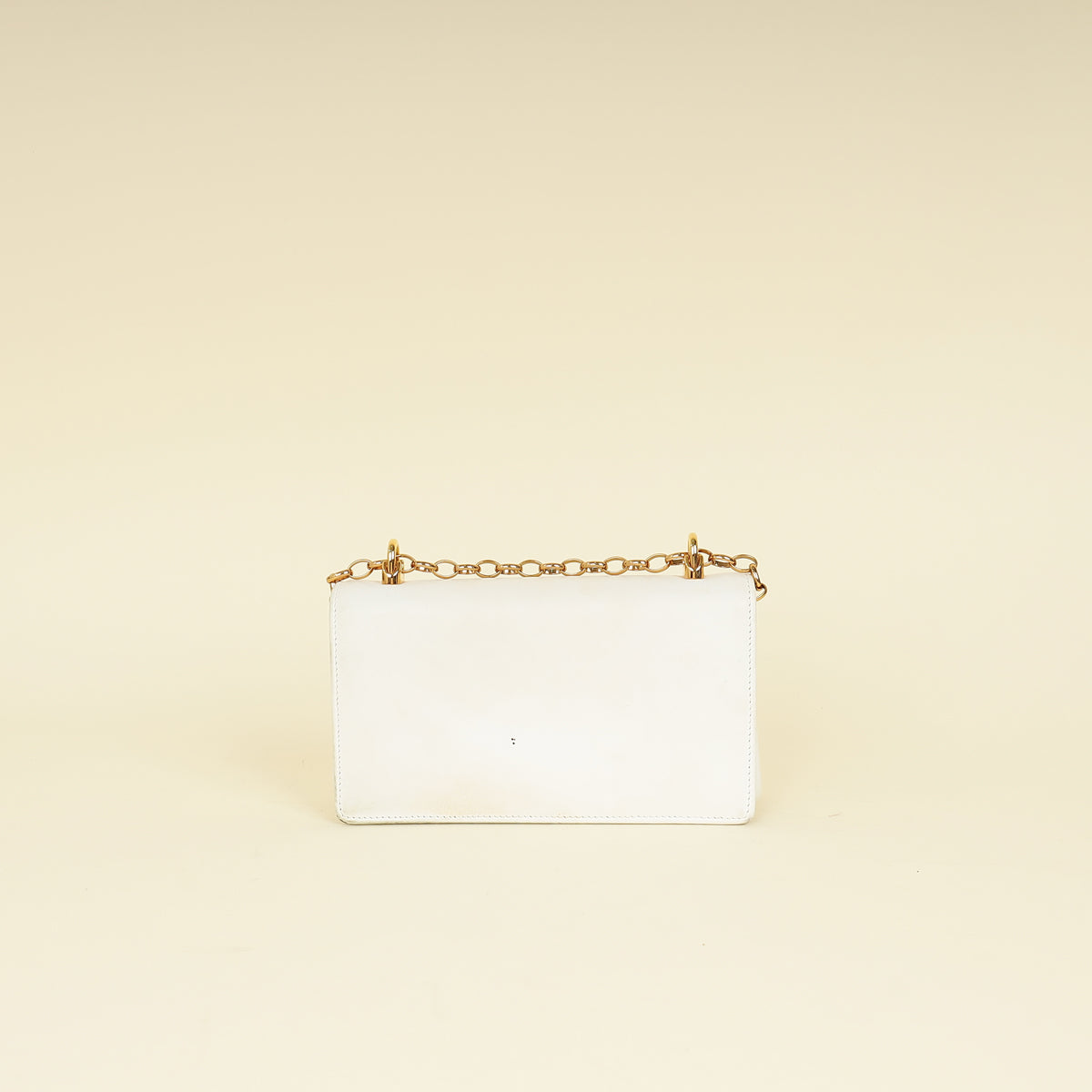 Dolce & Gabbana White DG Girl Phone Chain Bag-Dolce & Gabbana-THE CLOSET