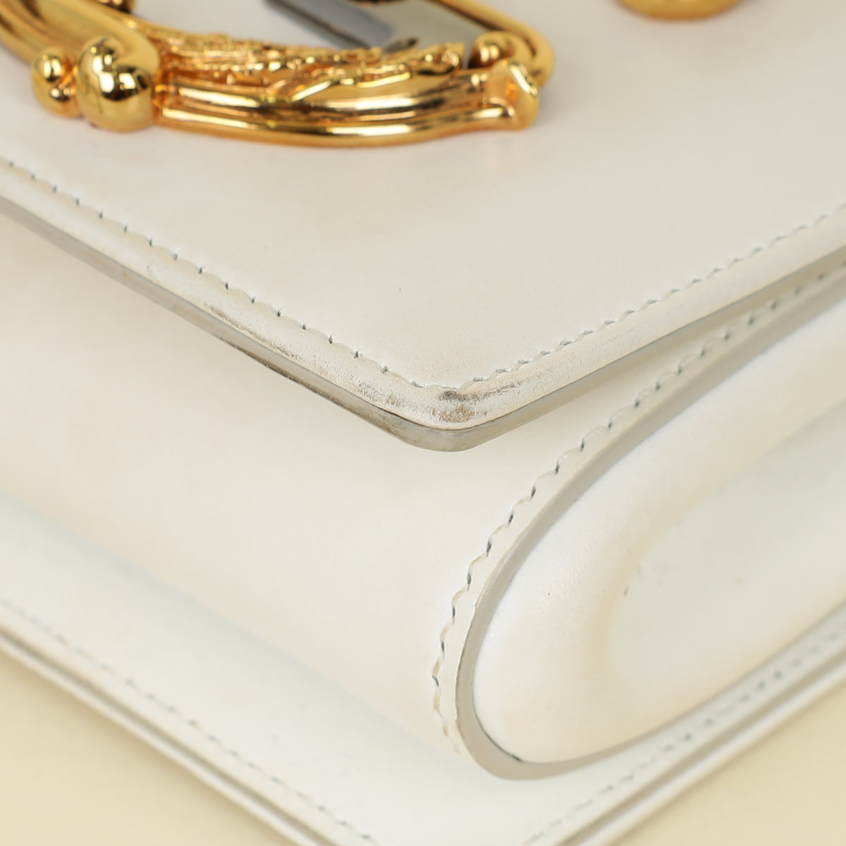 Dolce & Gabbana White DG Girl Phone Chain Bag-Dolce & Gabbana-THE CLOSET