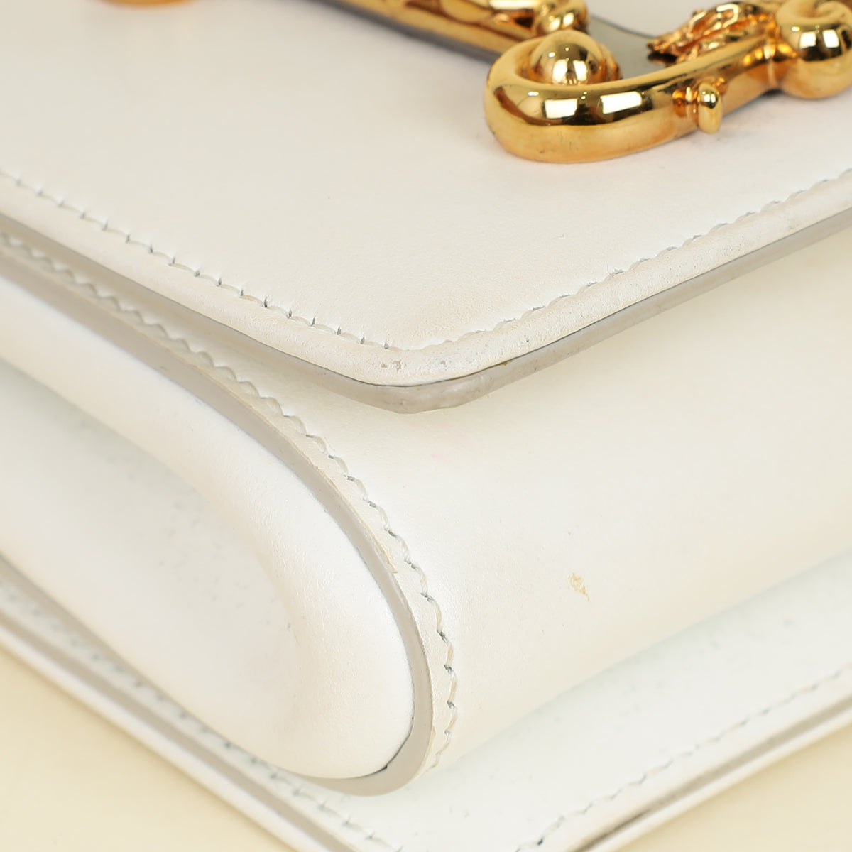 Dolce & Gabbana White DG Girl Phone Chain Bag-Dolce & Gabbana-THE CLOSET