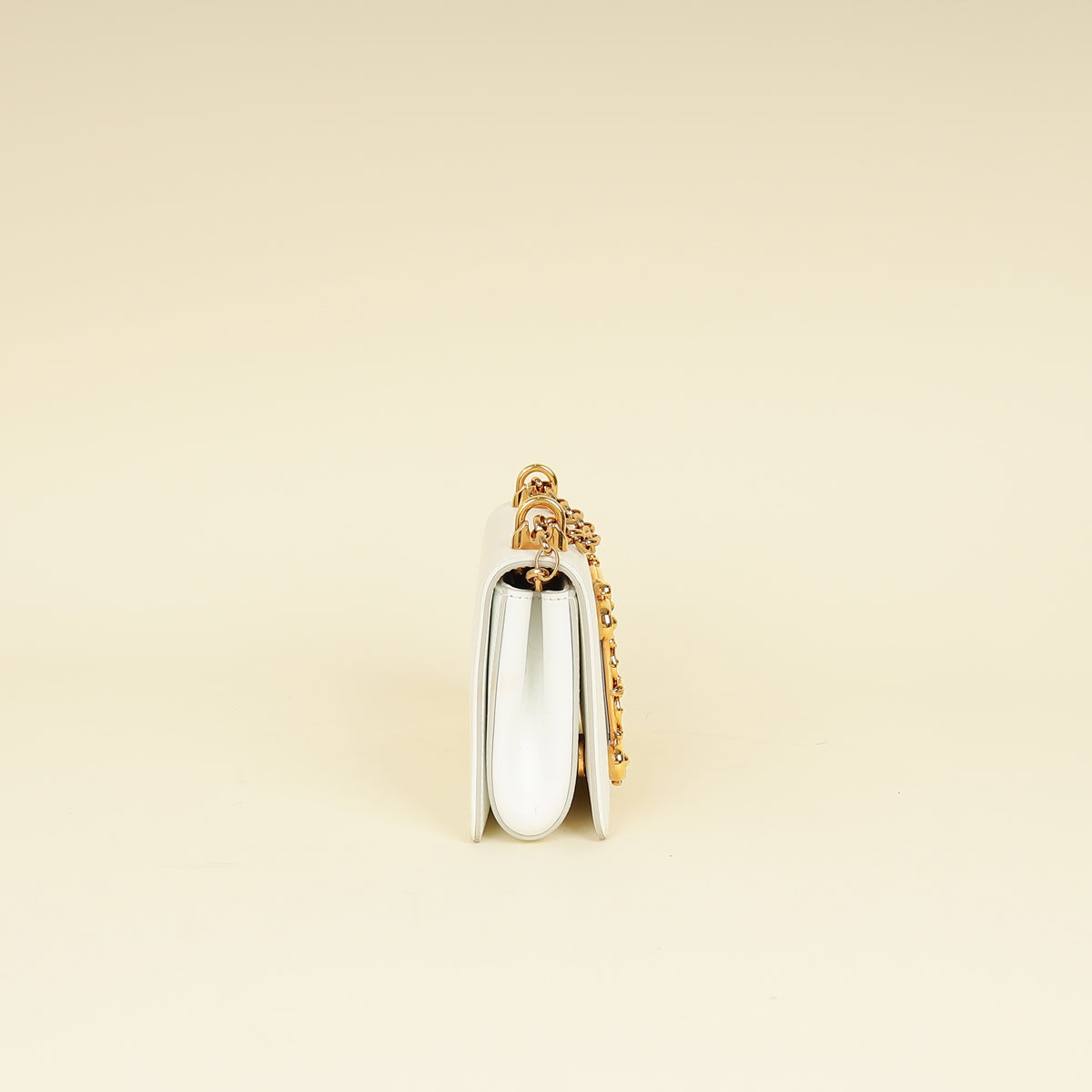 Dolce & Gabbana White DG Girl Phone Chain Bag-Dolce & Gabbana-THE CLOSET