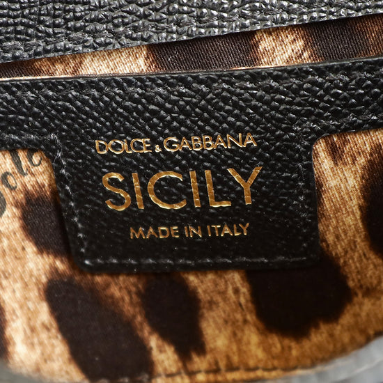 Dolce & Gabbana Black Small Miss Sicily East West Bag