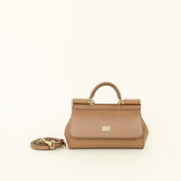 Dolce & Gabbana Brown Small Miss Sicily East West Bag