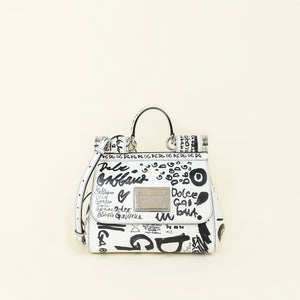 Dolce & Gabbana Bicolor Graffiti 90'S Sicily Flap Bag