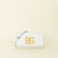 Dolce & Gabbana White 3.5 Clutch Bag
