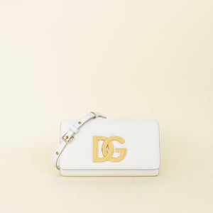 Dolce & Gabbana White 3.5 Clutch Bag