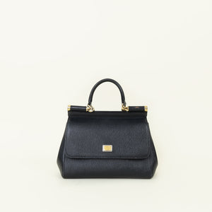 Dolce & Gabbana Black Small Sicily Bag