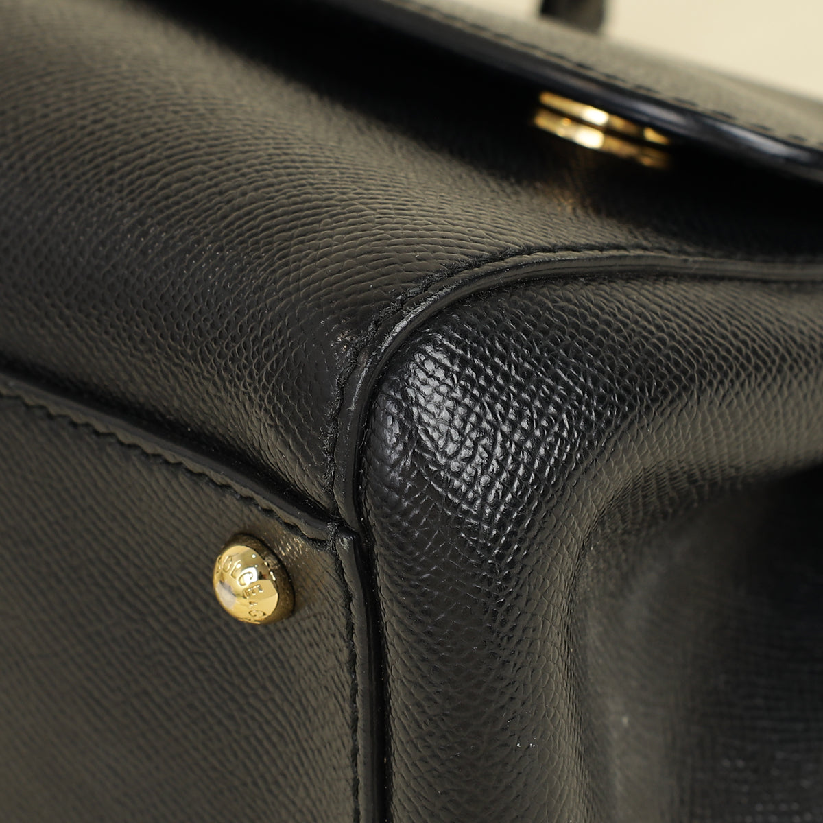 Dolce & Gabbana Black Dauphine Sicily Medium Bag-Dolce & Gabbana-THE CLOSET