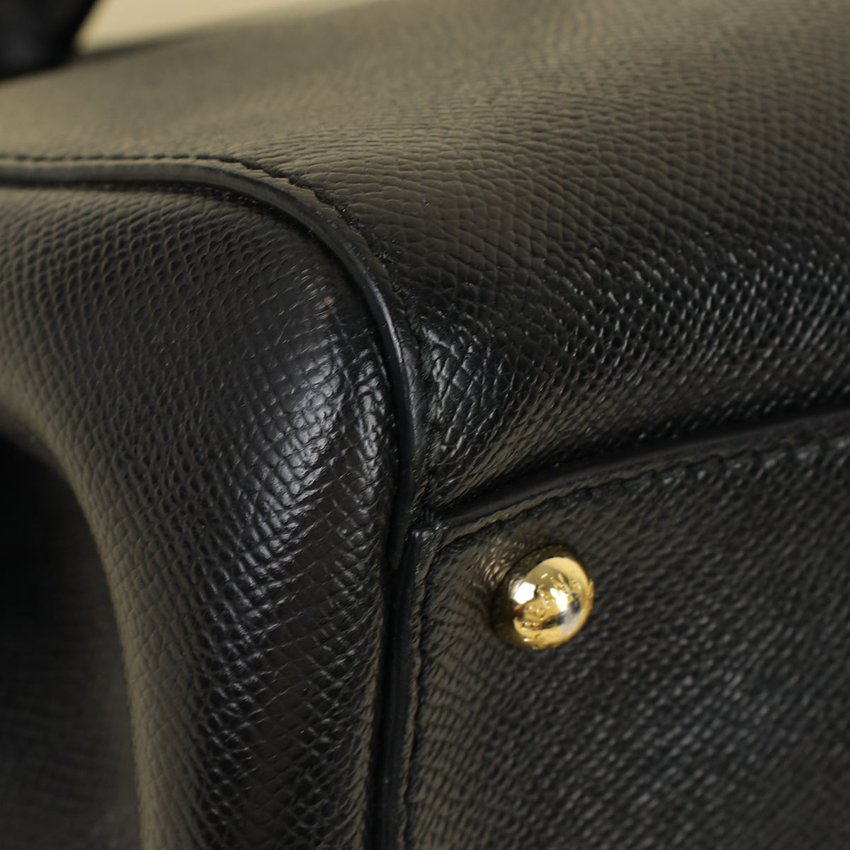 Dolce & Gabbana Black Dauphine Sicily Medium Bag-Dolce & Gabbana-THE CLOSET