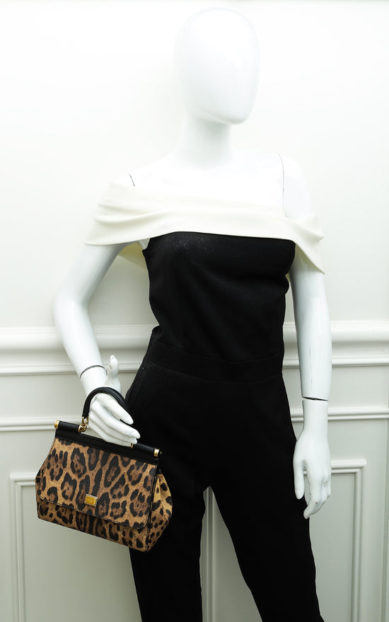 Dolce & gabbana hot sale leopard print bag