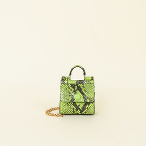 Dolce & Gabbana Kiwi Green Micro Sicily 58 Bag