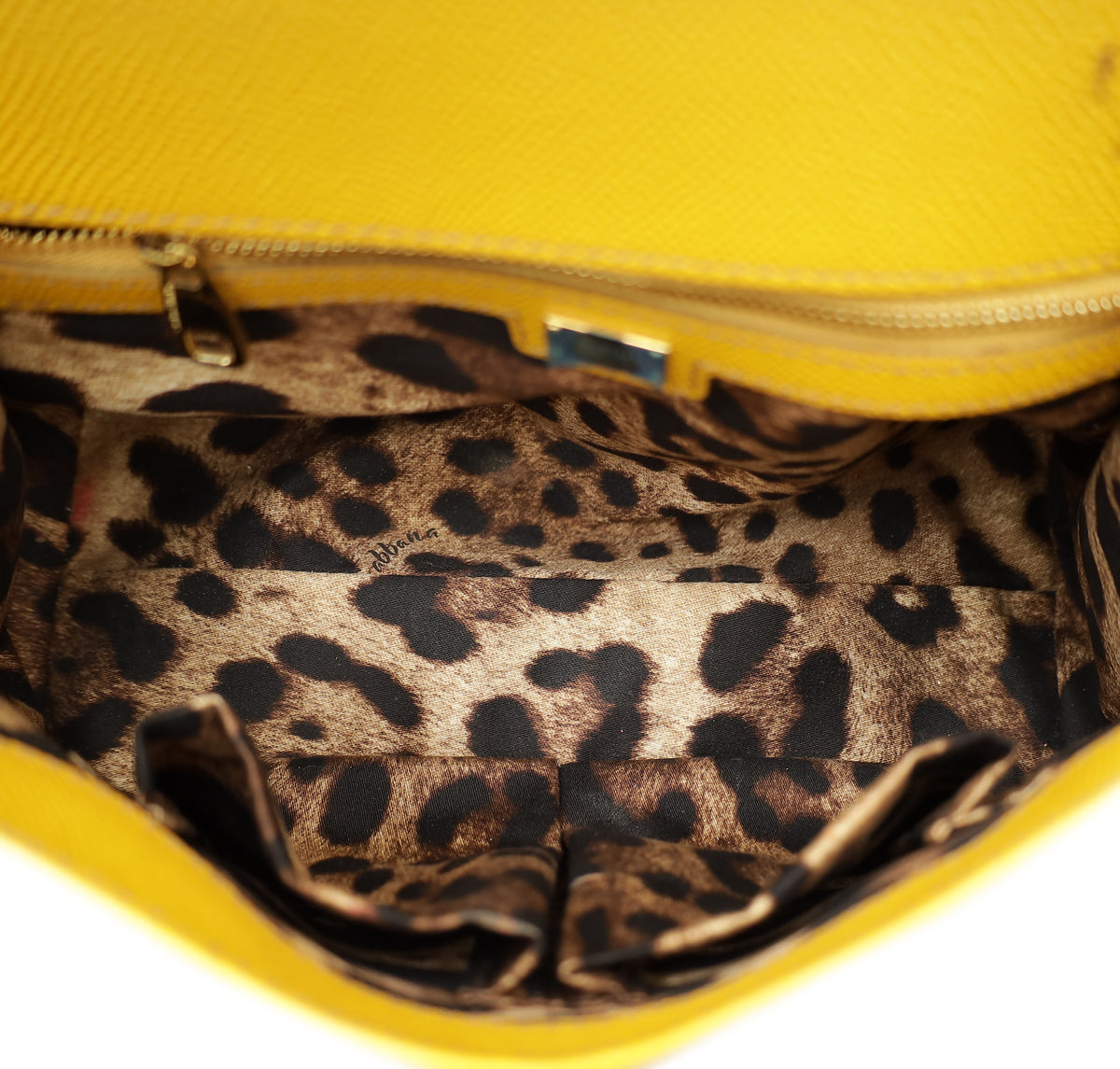 Dolce & Gabbana Yellow Sicily Dauphine Medium Bag