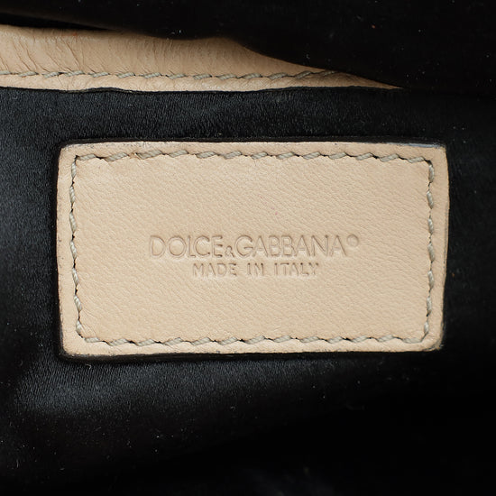 Dolce & Gabbana Beige Miss Dico Soft Flap Shoulder Bag