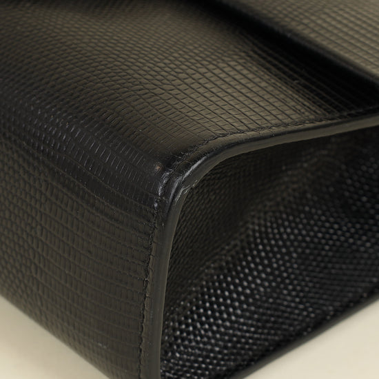 Dolce & Gabbana Black Iguana Print Lucia Bag