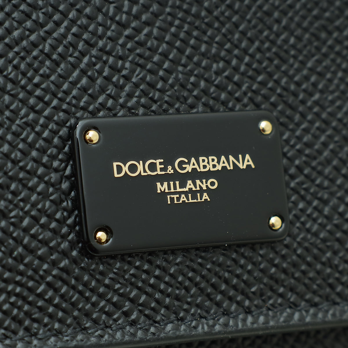 Dolce & Gabbana Black Miss Sicily Von Phone Bag
