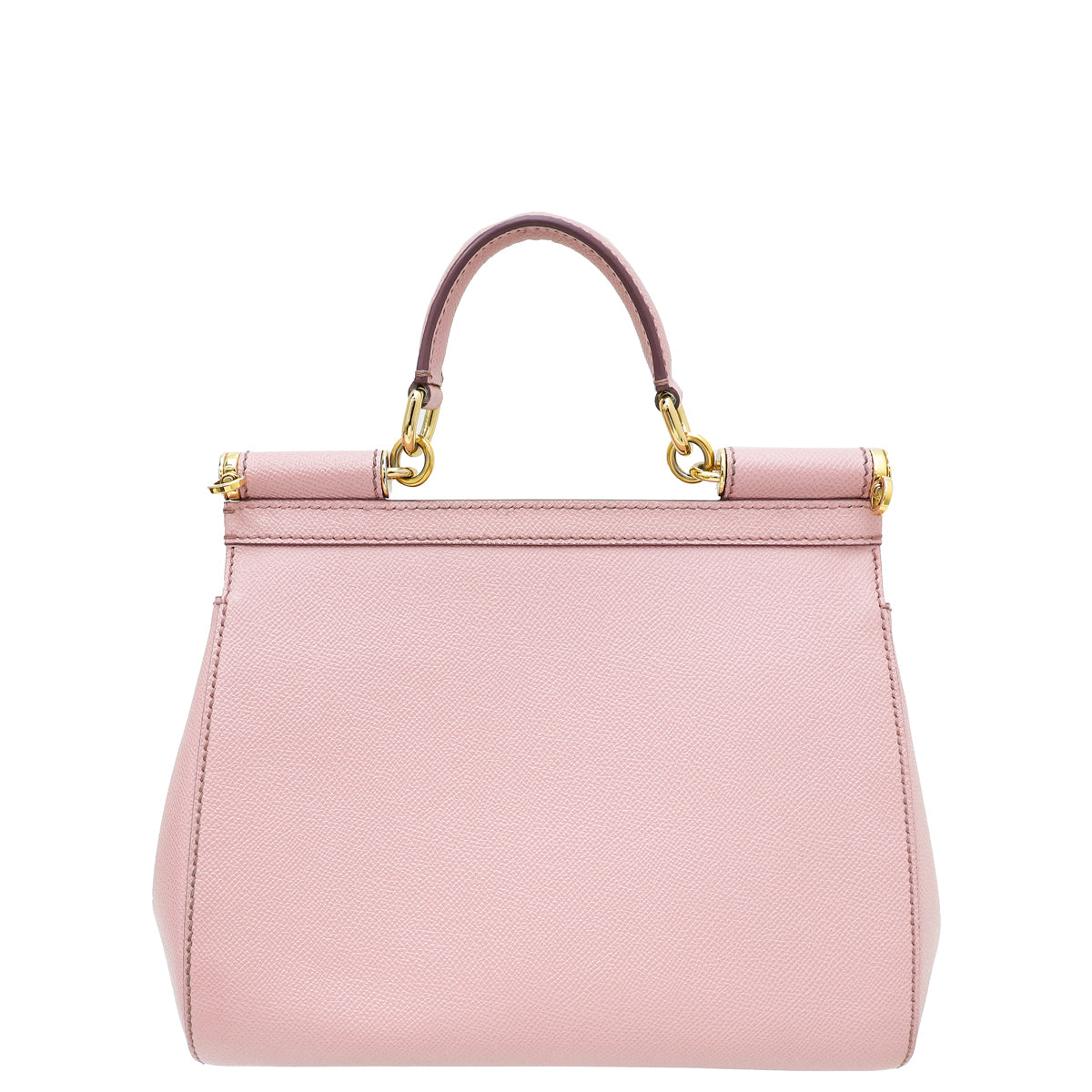 Dolce & Gabbana Light Pink Dauphine Sicily Medium Bag-Dolce & Gabbana-THE CLOSET