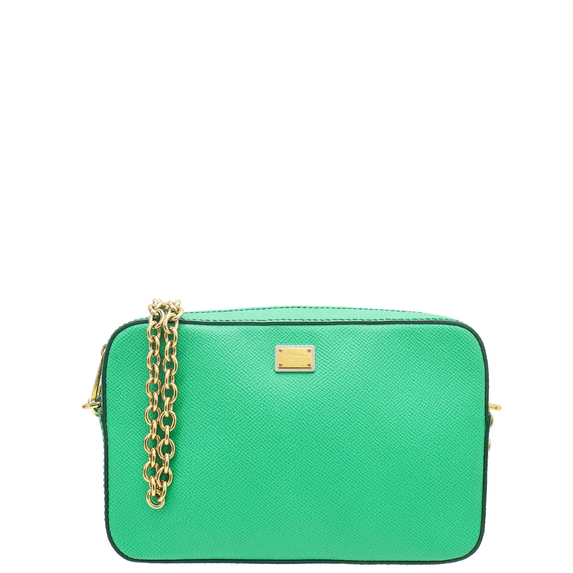 Dolce & Gabbana Green Dauphine Chain Camera Bag-Dolce & Gabbana-THE CLOSET