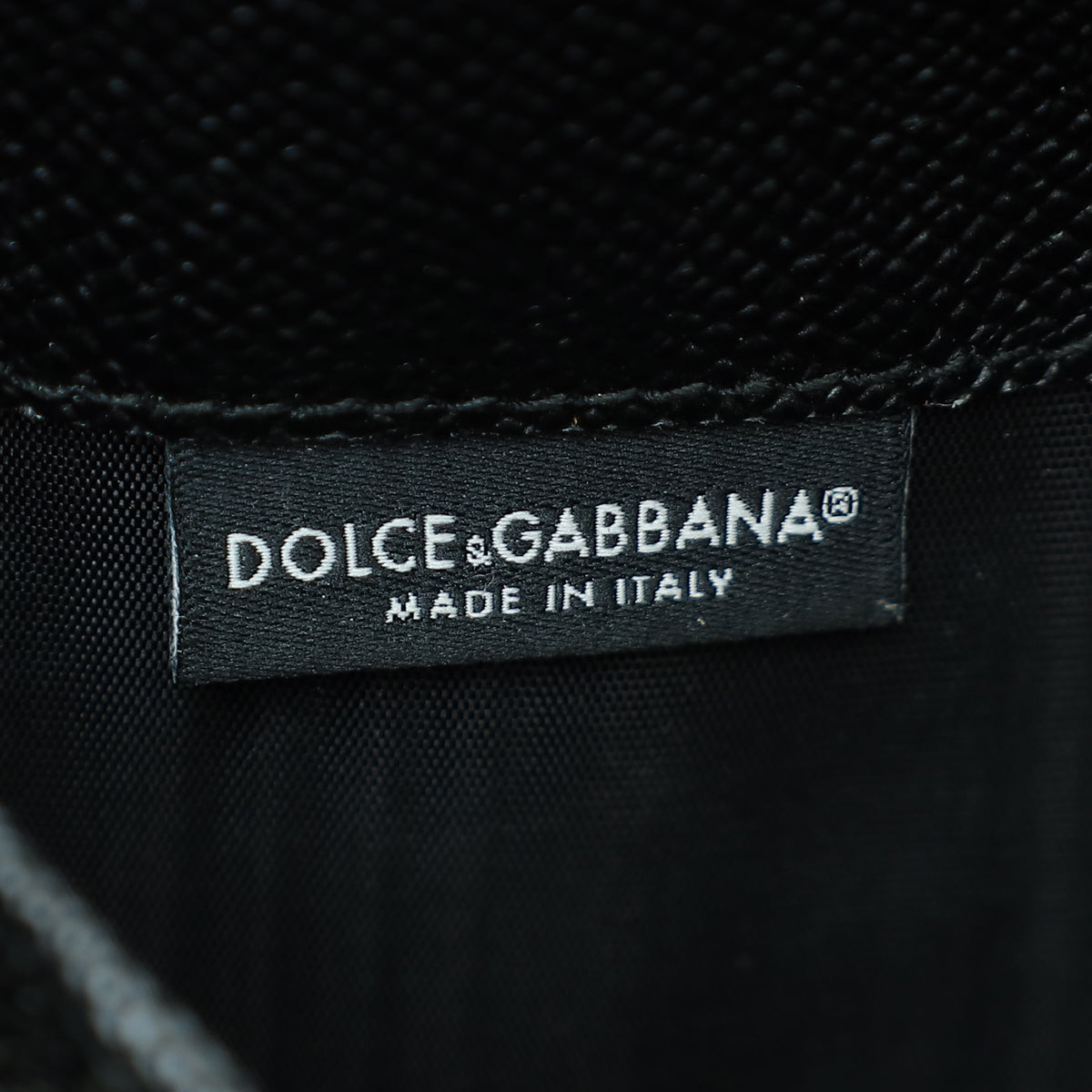 Dolce & Gabbana Black Lizard Embossed Lucia Von Bag