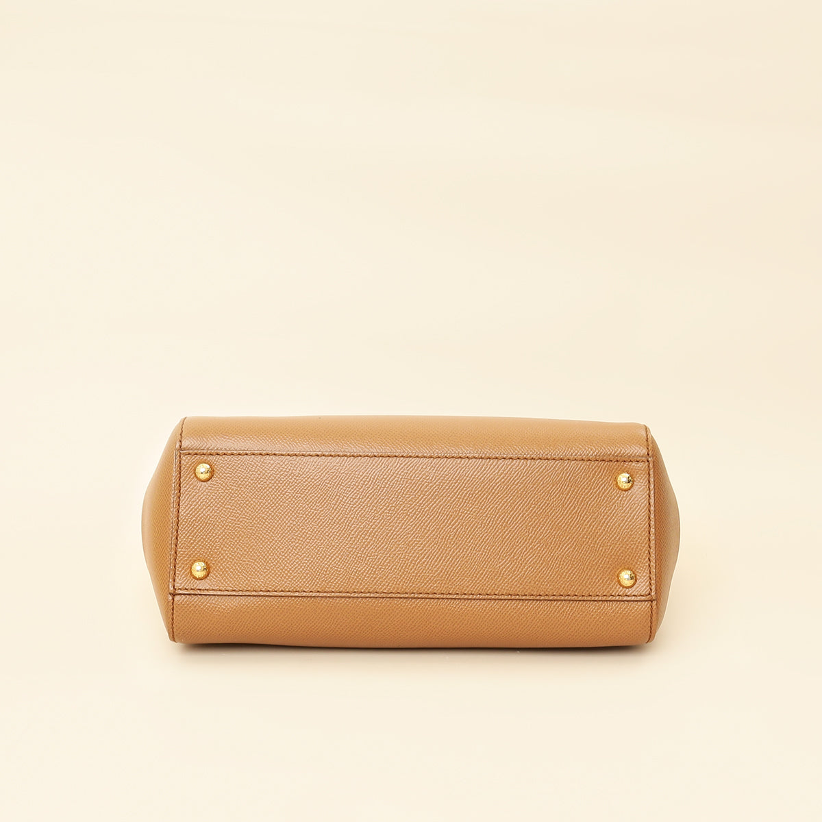 Dolce & Gabbana Brown Sicily Dauphine Medium Flap Bag-Dolce & Gabbana-THE CLOSET