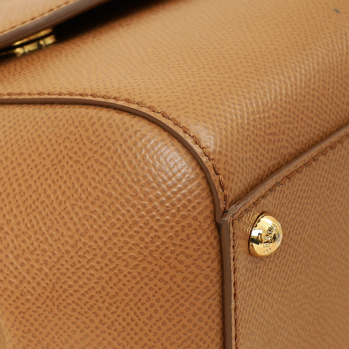 Dolce & Gabbana Brown Sicily Dauphine Medium Flap Bag-Dolce & Gabbana-THE CLOSET