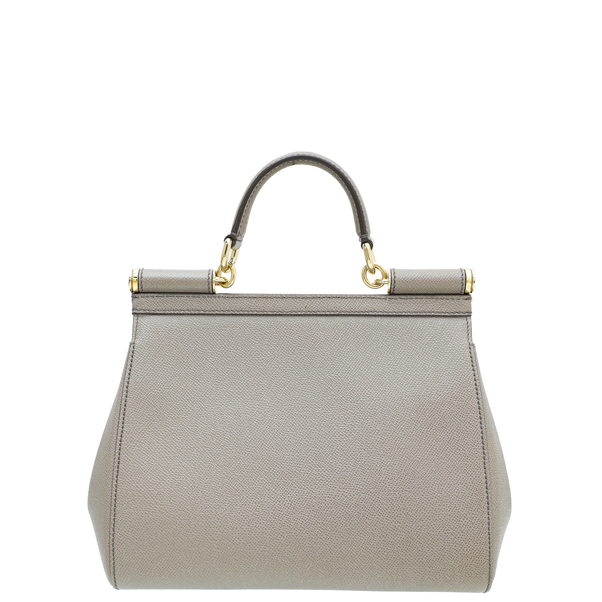 Dolce & Gabbana Etoupe Dauphine Sicily Medium Bag-Dolce & Gabbana-THE CLOSET