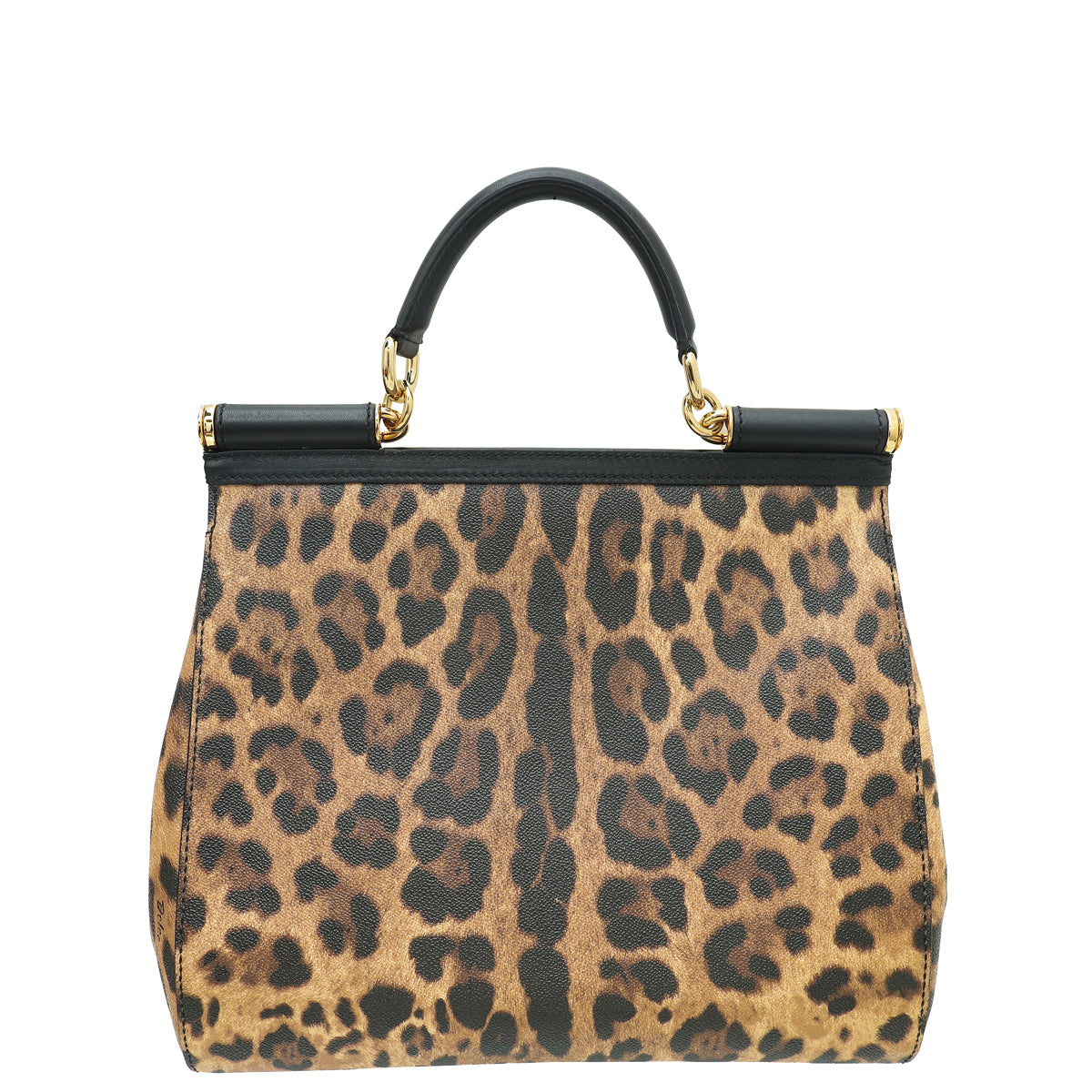 Dolce & Gabbana Bicolor Leopard Print Sicily Large Bag-Dolce & Gabbana-THE CLOSET