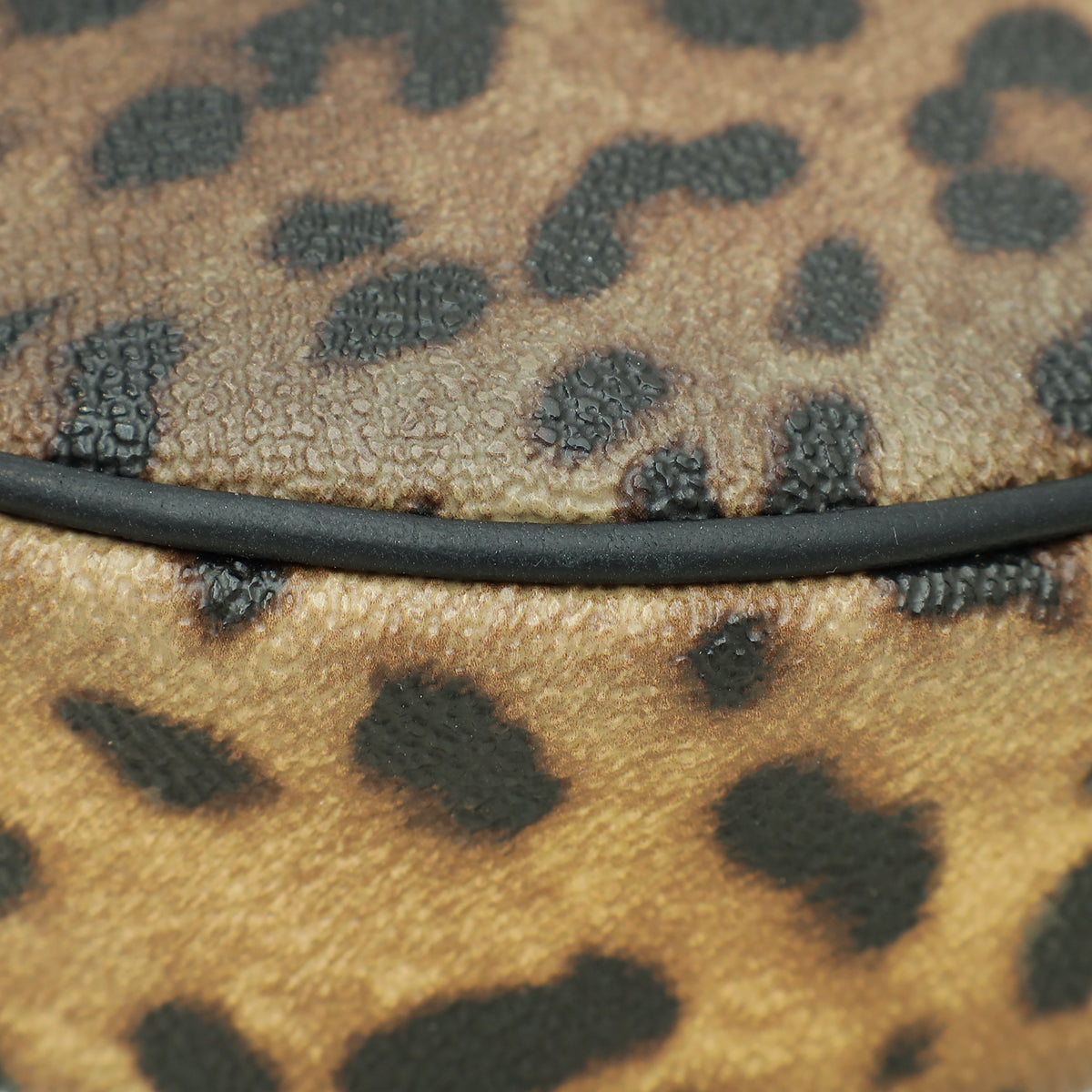 Dolce & Gabbana Bicolor Leopard Print Glam Round Crossbody Bag