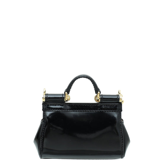 Dolce & Gabbana Sicily Medium Crossbody Bag in Black